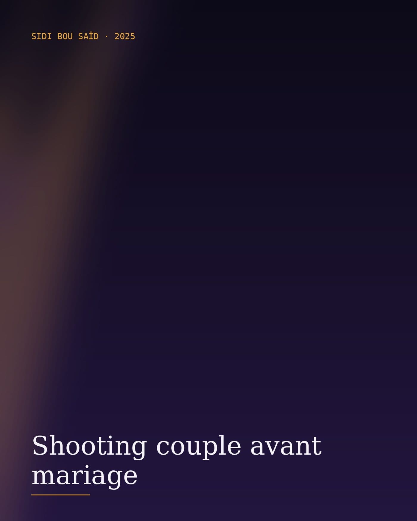 Shooting couple avant mariage