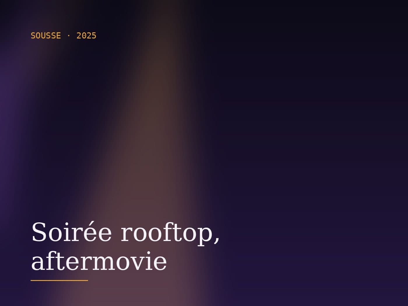 Soirée rooftop, aftermovie